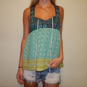 RARE Embroidered Free People Tank