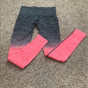 Live Electric Pink and Black Ombré Leggings