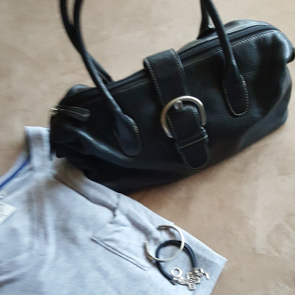 Black Leather Handbag