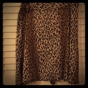 Cheetah print skirt