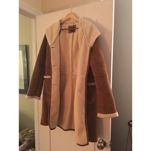 Land's End faux shearling coat