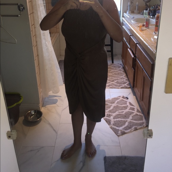 FINAL SALE Tied knot front Midi Made in USA - Picture 5 of 5