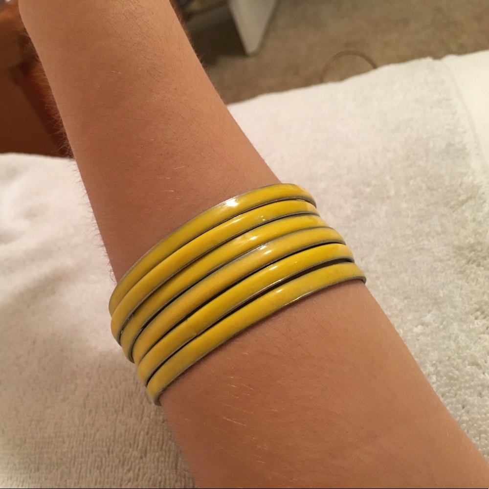 Yellow Bangle Set