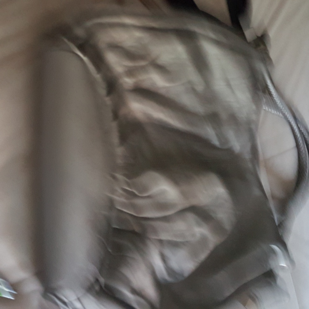 Silver tote black inside no flaws