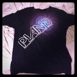 Men's plan B skateboarding tee shirt.