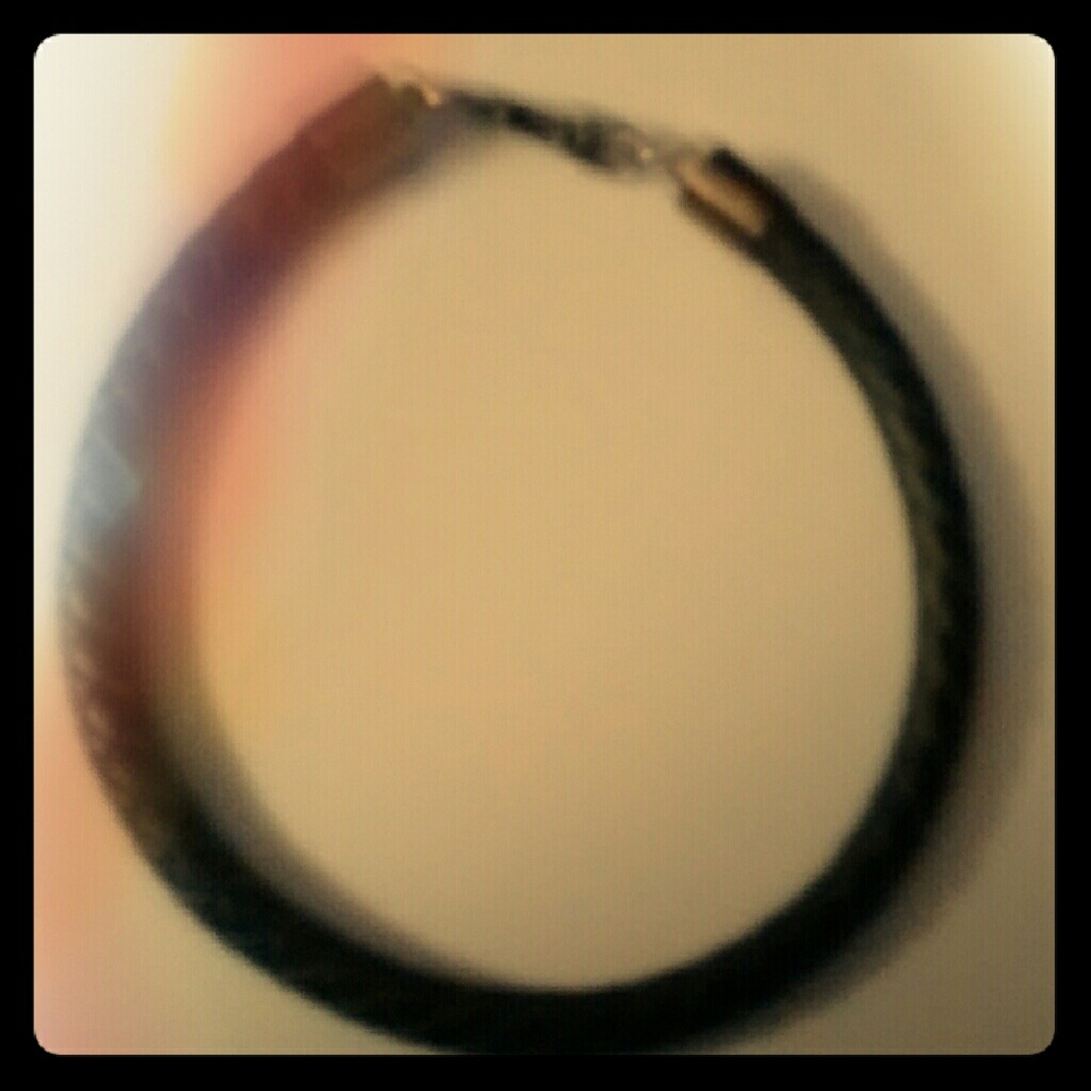 Black Leather Bracelet