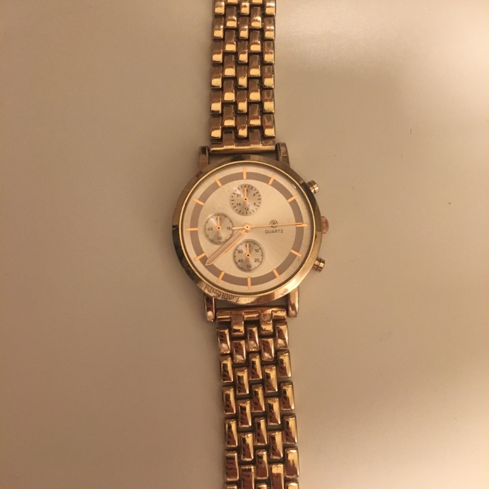 Stainless Steel Rose Gold Watch