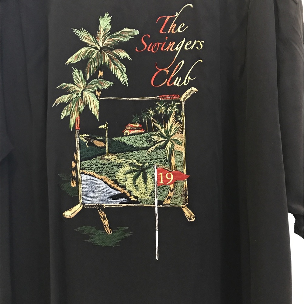 Luau Black Casual Button Down Shirt