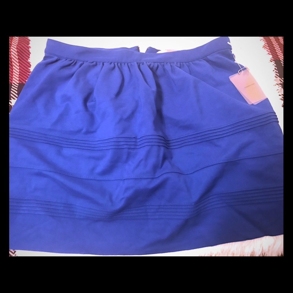 Royal blue skirt. New