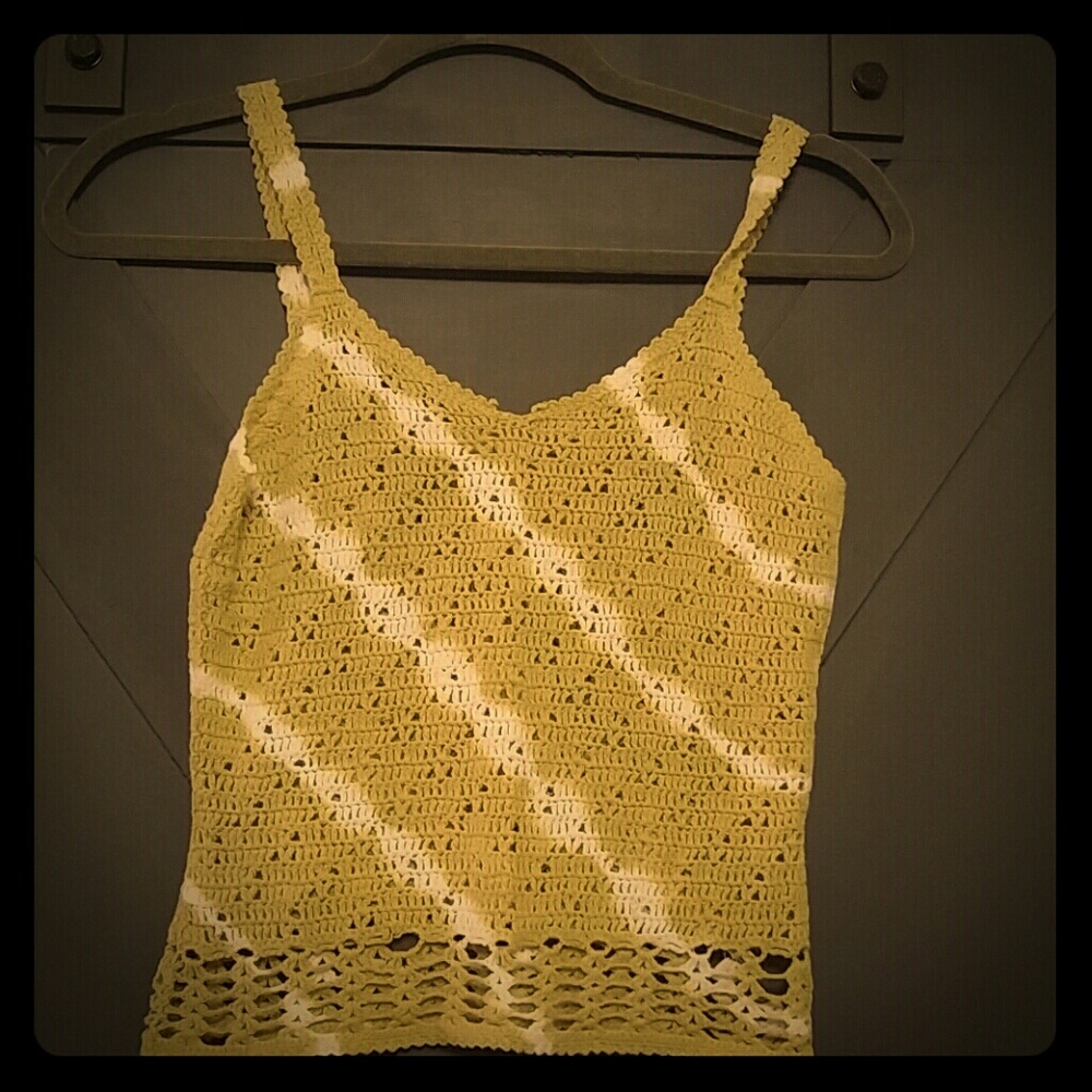 Crocheted tank top