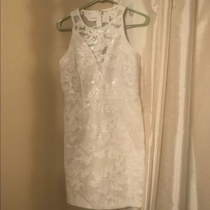 Gianni Bini white sequin dress