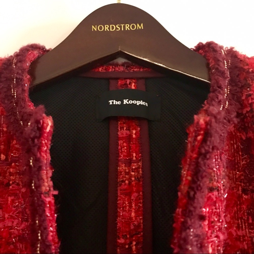 The Kooples Strawberry Tweed Jacket - Picture 2 of 5
