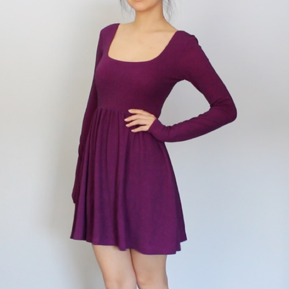 FREE PEOPLE BERRY FIT & FLARE DRESS - XS/S