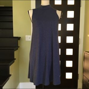Poof mini dress blue
