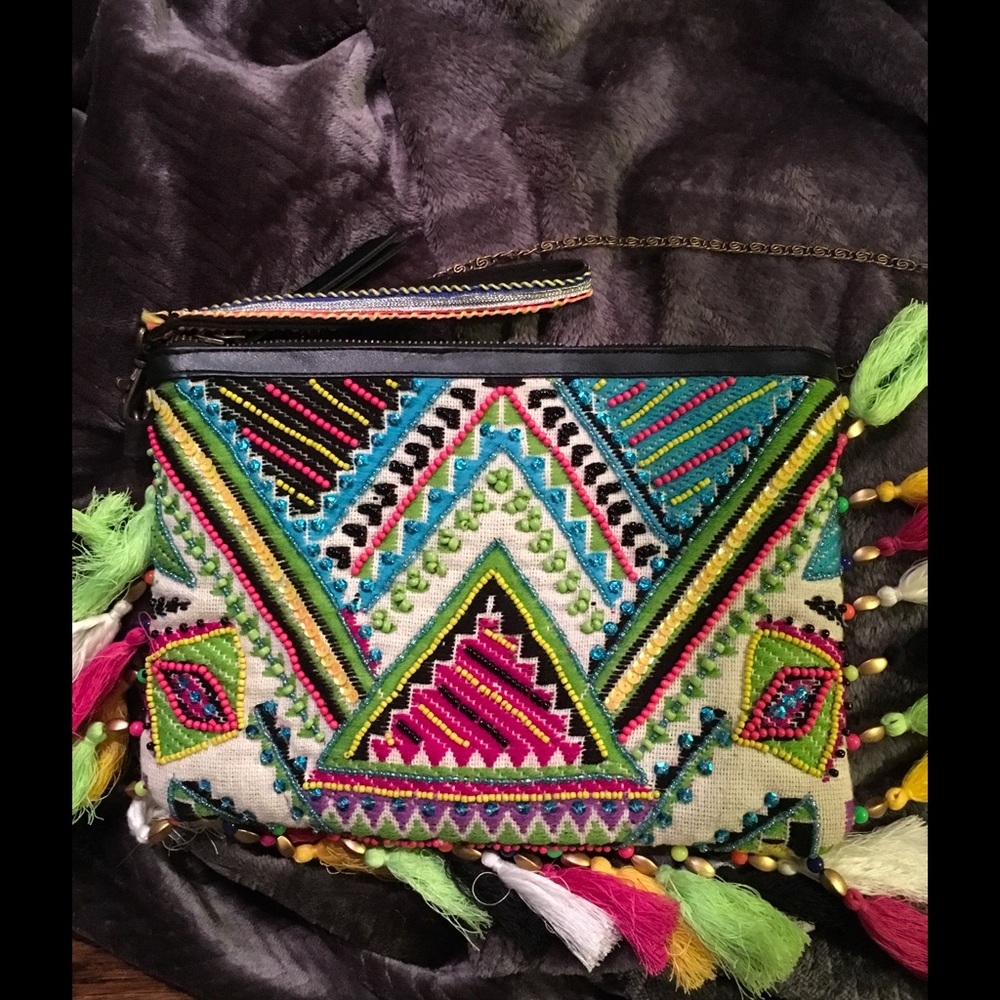 Steve Madden shoulder multi color bag - Picture 2 of 5