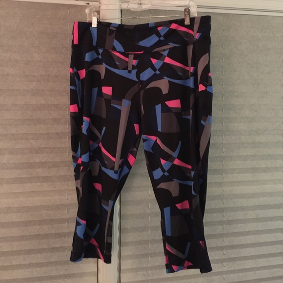 Be Inspired 1x spandex capri active leggings EUC - Picture 1 of 2