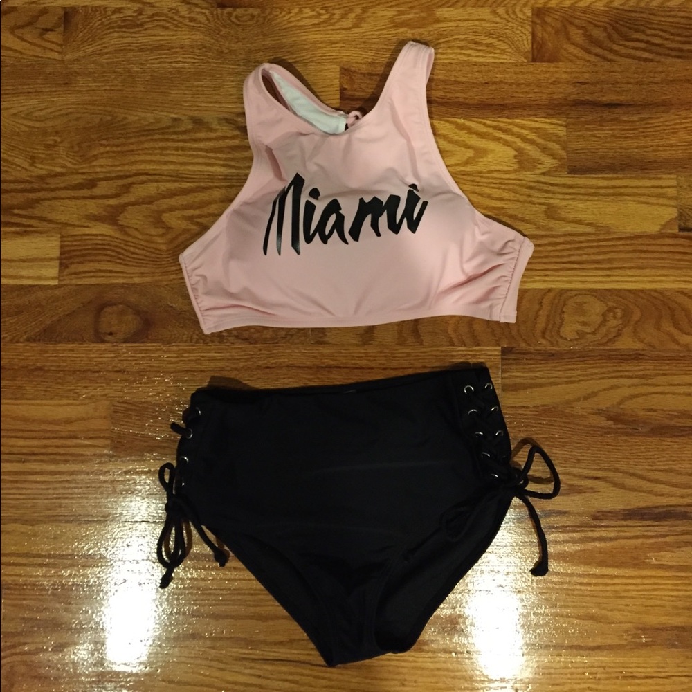 Lace up bikini