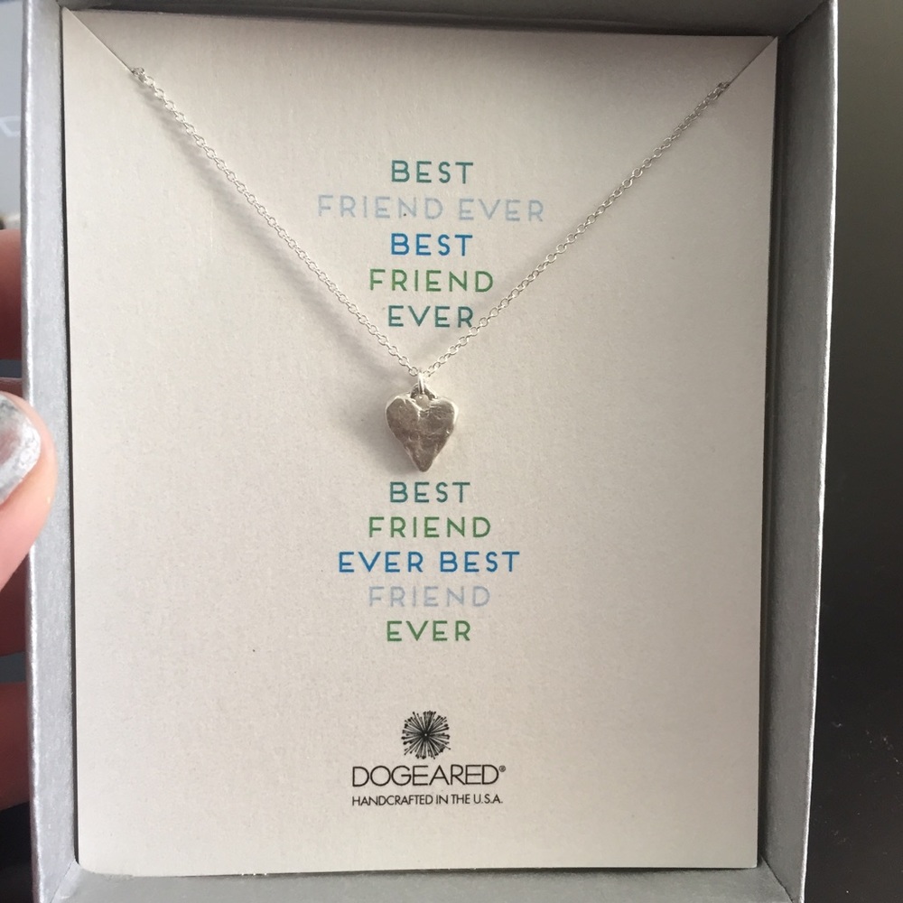 Dogeared Best Friend Heart Pendant Necklace
