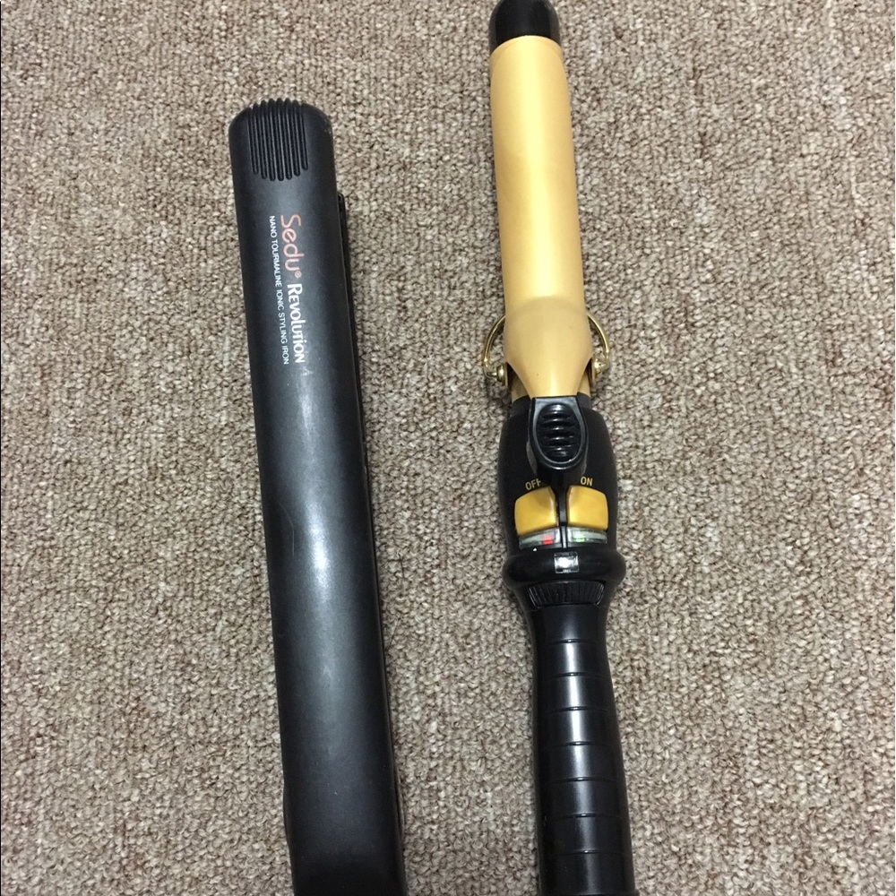 Sedu brand straightener & jilberee curling iron