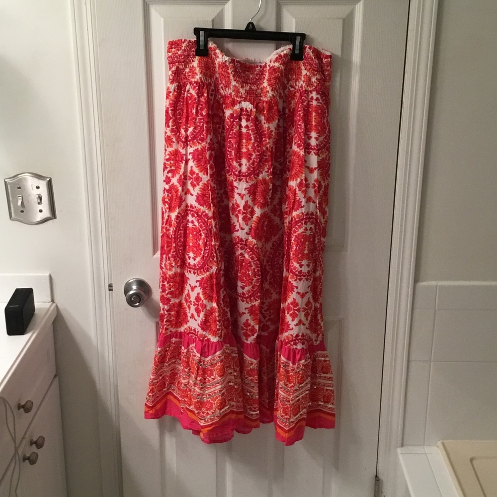 Women's plus size BoHo maxi skirt 14/16