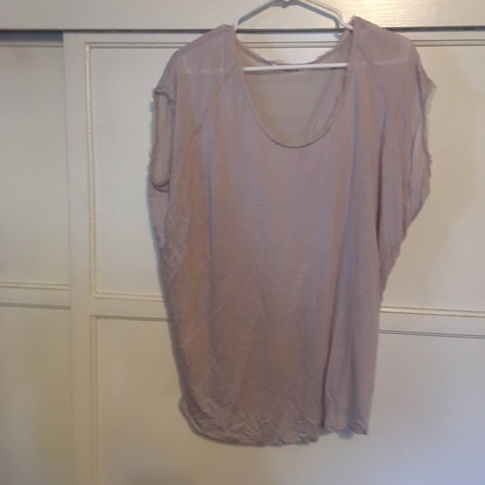 Grey slightly sheer Helmut Lang shirt