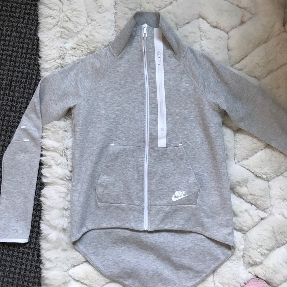 NWOT heathered grey Nike zip up SZ S