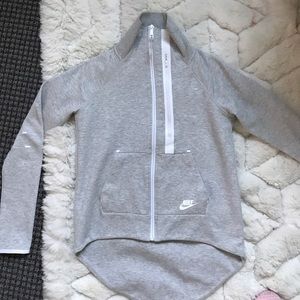 NWOT heathered grey Nike zip up SZ S