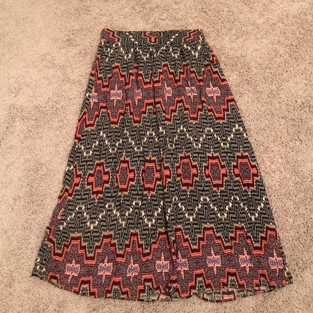Print maxi skirt WITH POCKETS