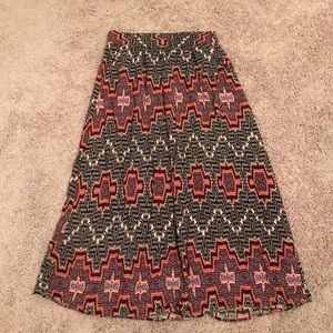 Print maxi skirt WITH POCKETS