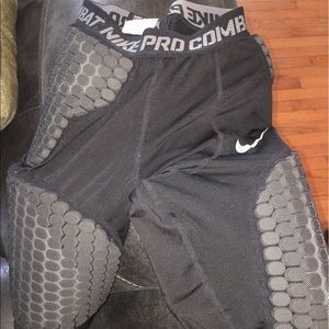 Nike pro combat compression shorts with padding