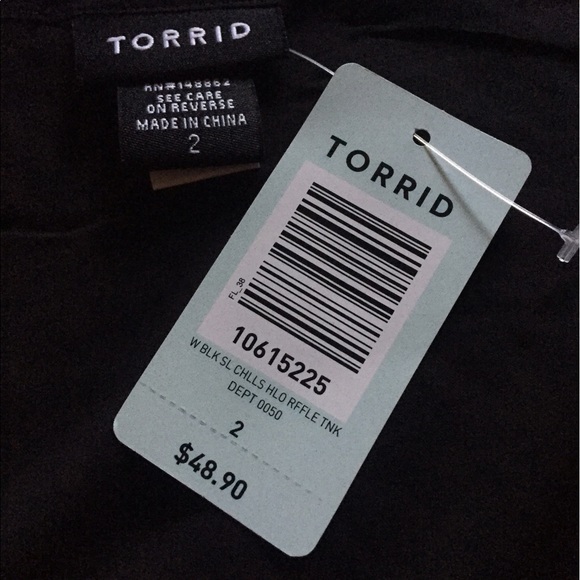 HOST PICKNWT TORRID BLACK BLOUSE SIZE 0 - Picture 3 of 4