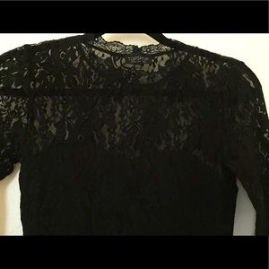 Topshop Black Lace Mini LBD