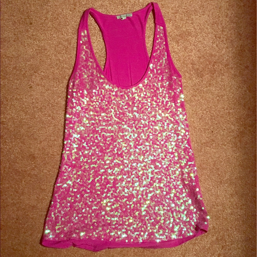 Sequin tank top