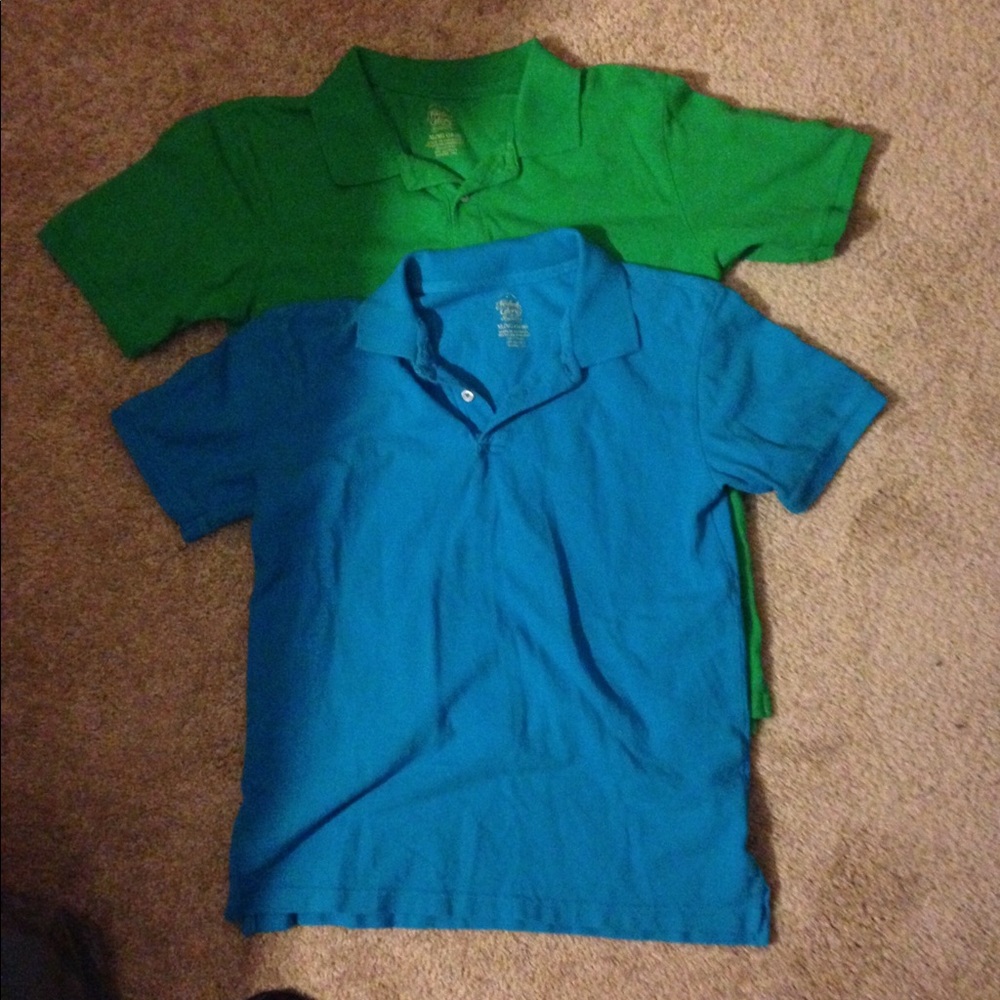 Lot of 7 Boys Polo Short Sleeve Shirts