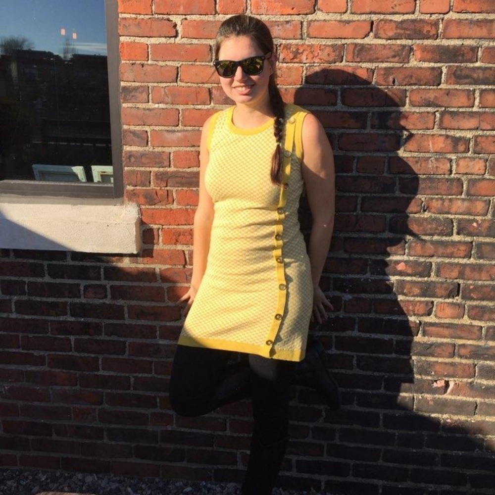 Yellow retro Tulle dress