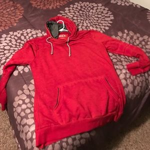 Buckle Black Standard Fit Sweatshirt Red