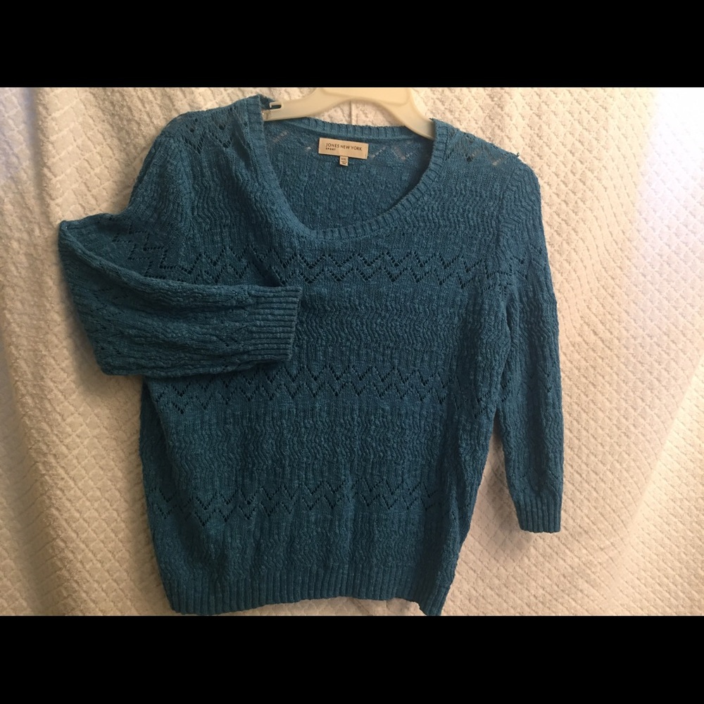 Aqua blue sweater