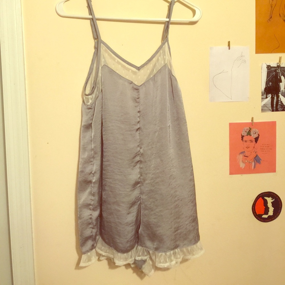 Silk romper