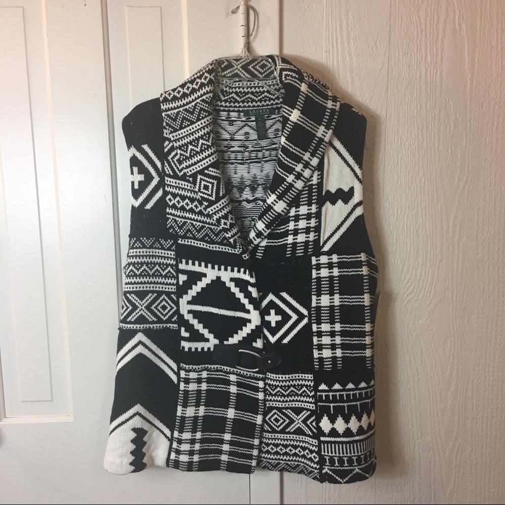 Ralph Lauren Knot Southwestern Sweater Vest XL