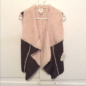 Faux fur vest