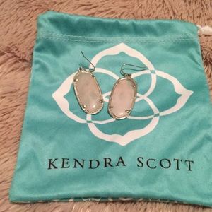 Kendra Scott Elle Earrings Rose Quartz/Silver