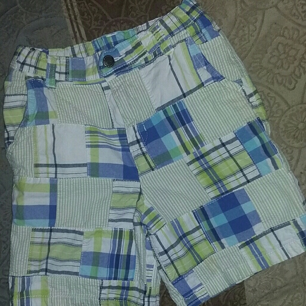 Boys Plaid Shorts