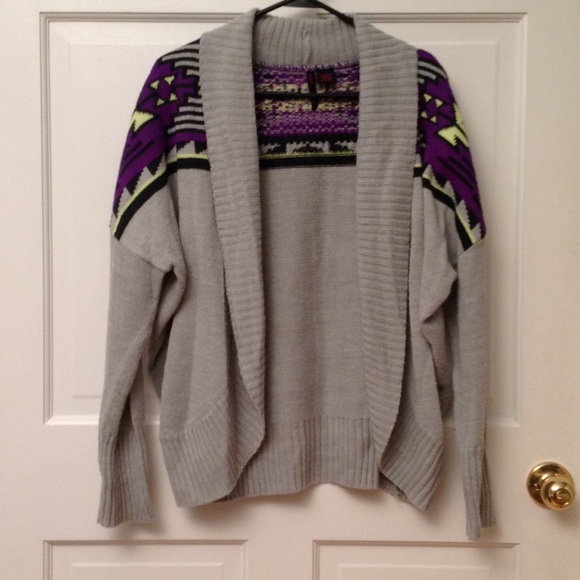 Grey Knit Cardigan - Picture 3 of 6