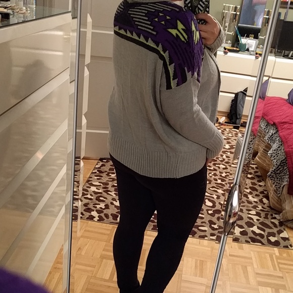 Grey Knit Cardigan - Picture 6 of 6