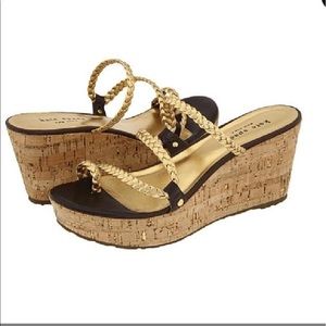 Kate Spade ♠️ Braided Bali Cork Wedges