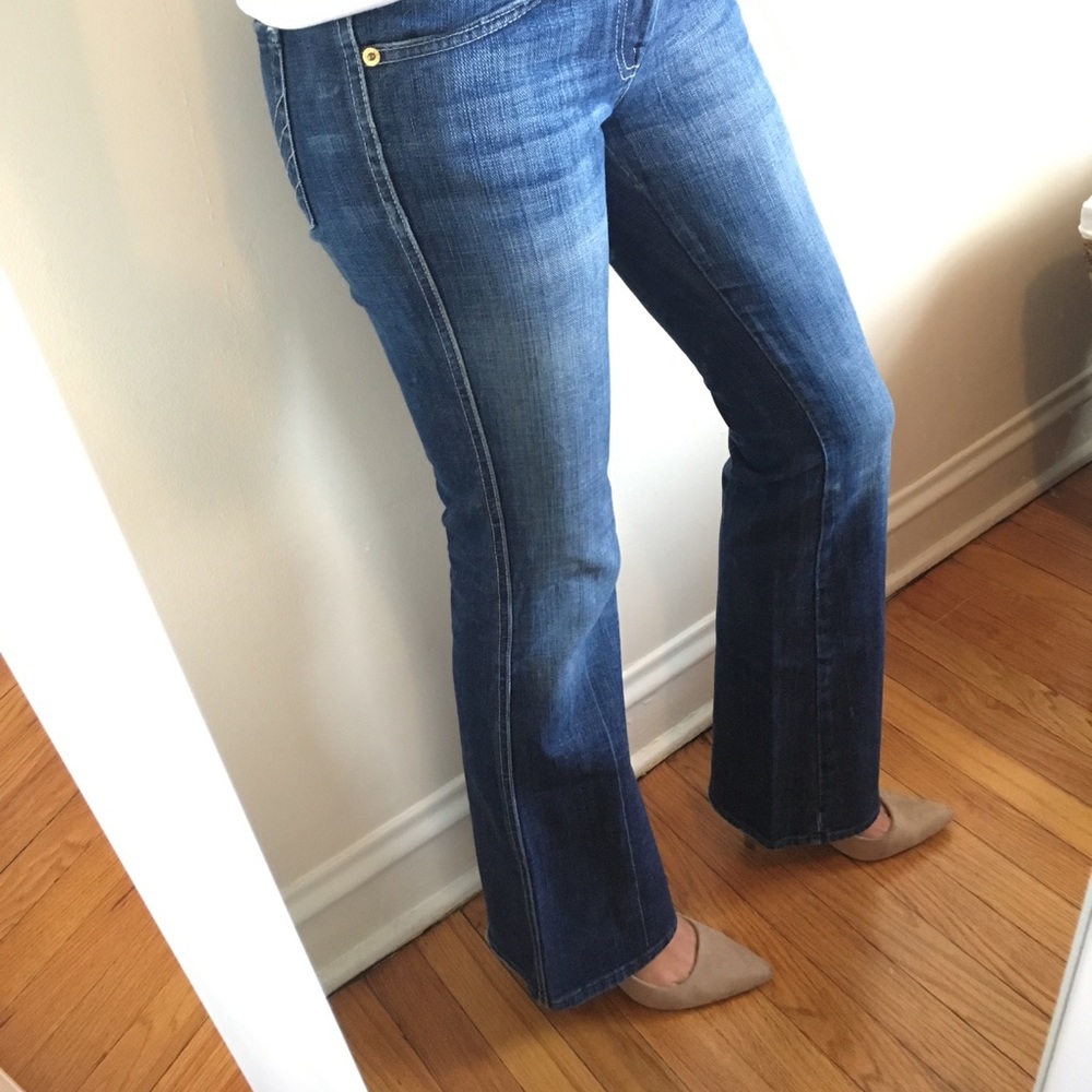 7 For All Man Kind A Pocket bootcut jeans, size 26