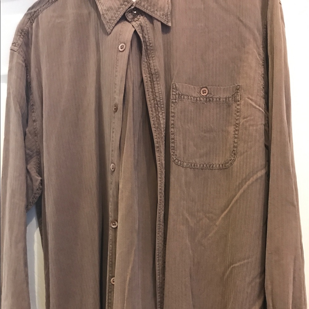 Tommy Bahama Brown Button Down long sleeve shirt