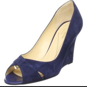 ✨ Kate Spade Navy Suede Wedges ✨