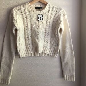 NWT Urban Outfitters Cable Knit Crop Top