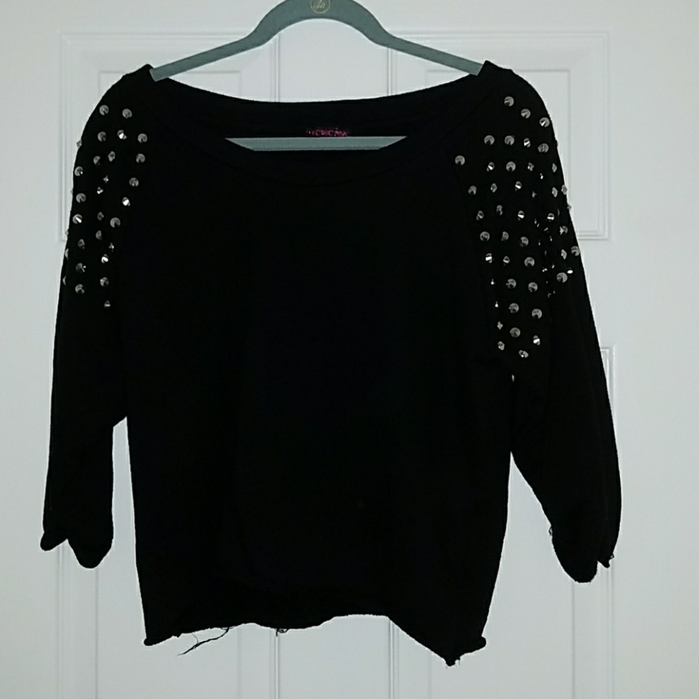 Distressed Spike Sweatshirt